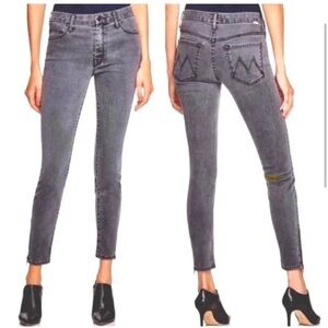 Mother The Looker Crop, Lies and Shadows Black Size 25